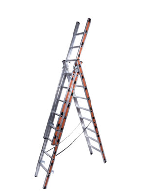 Τριπλή Πτυσσόμενη Σκάλα Αλουμινίου